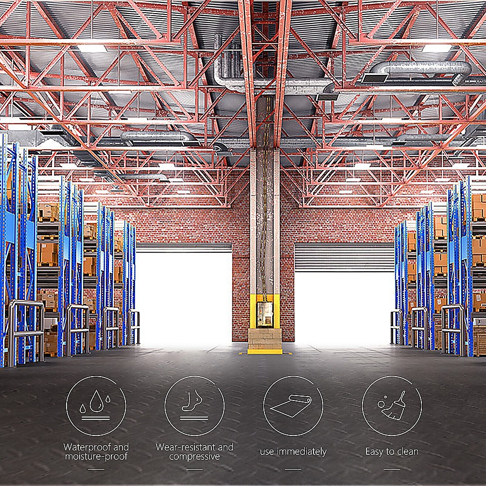 Garage Floor Mat Diamond Plate PVC Vinyl Flooring Rolls Non-Slip 2.5mm Thick