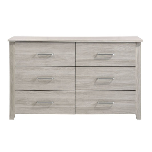 White 6 Chest of Drawers Bedroom Cabinet Storage Tallboy Dresser